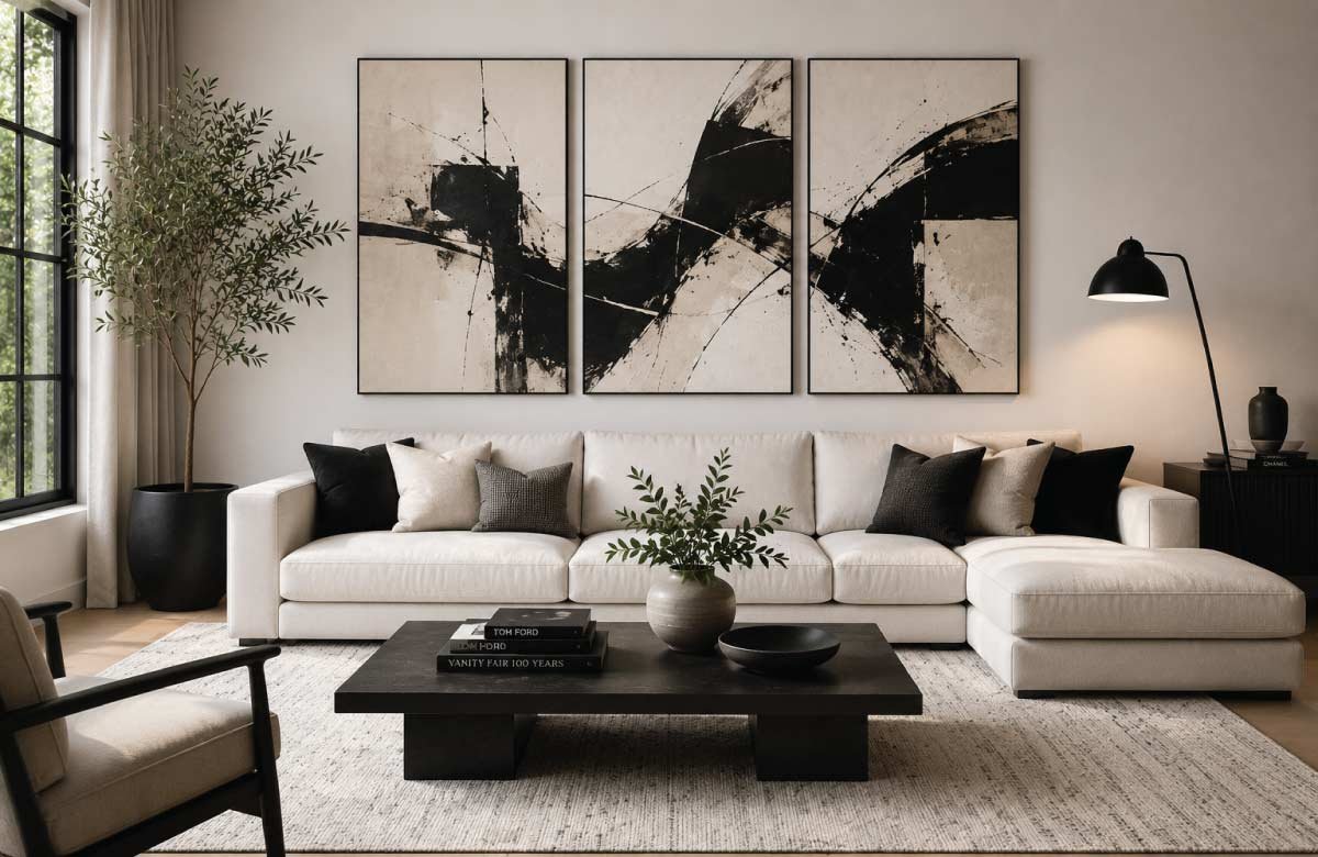 Multi-Panel Abstract Art Displays