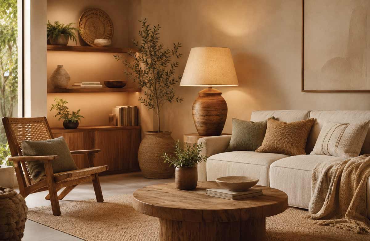 Natural Material Lamps for Organic Warmth