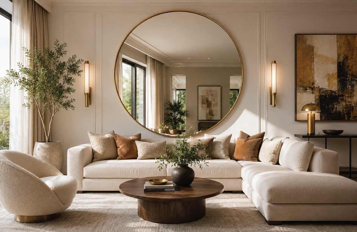Oversized Mirror as Art