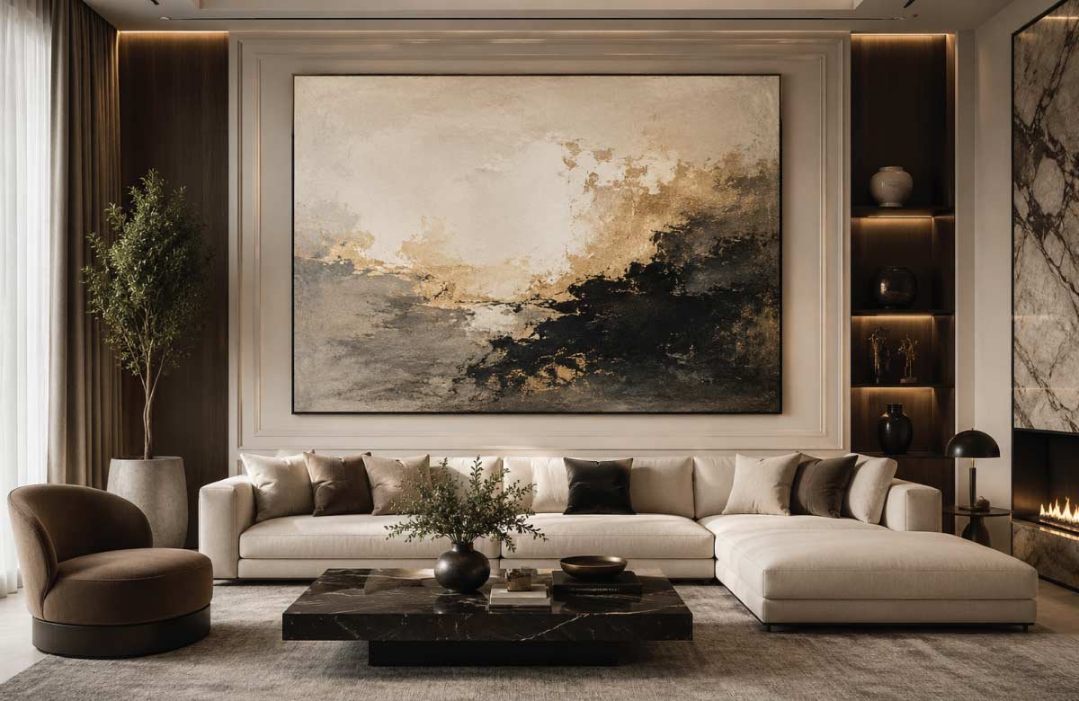 Oversized Statement Art for Grand Impact