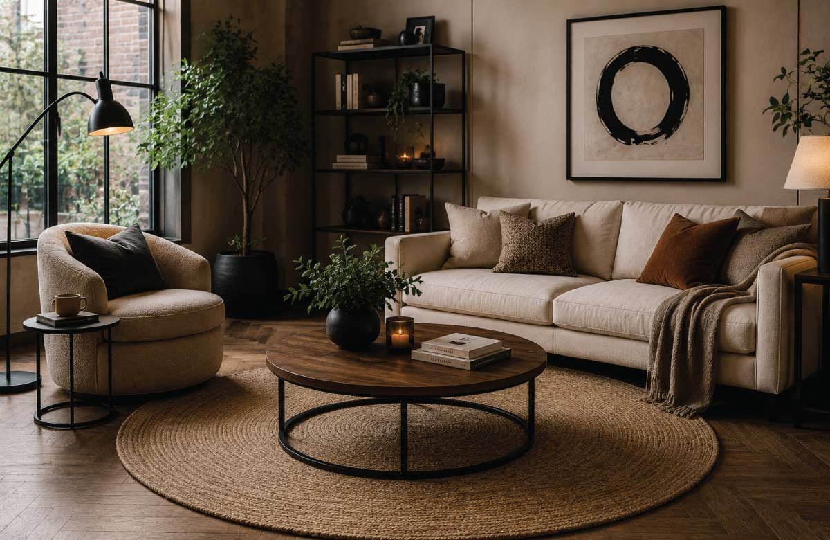 Round Rugs for Soft Visual Flow