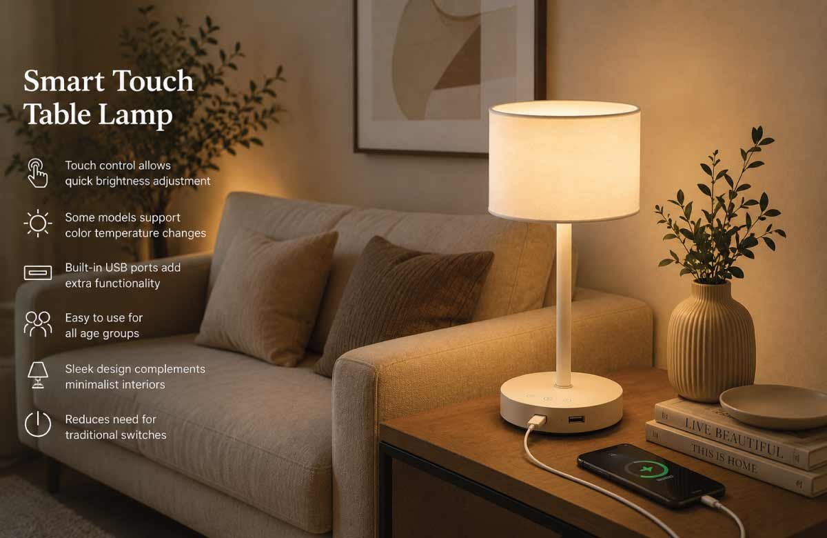 Smart Touch Table Lamp