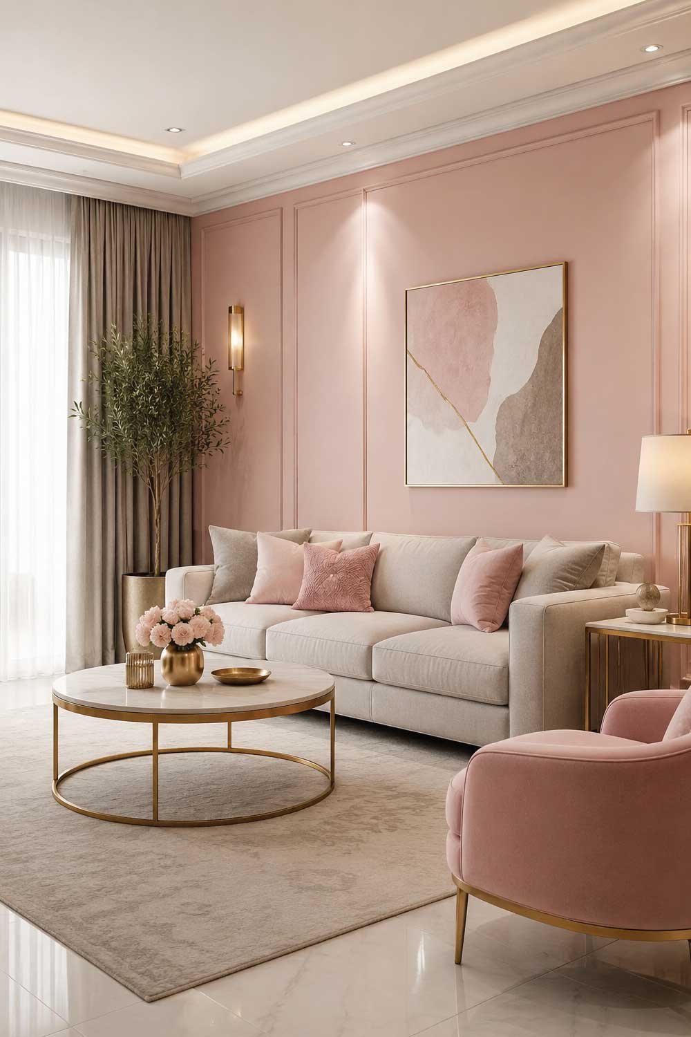 Soft Blush Pink for Modern Elegant Spaces