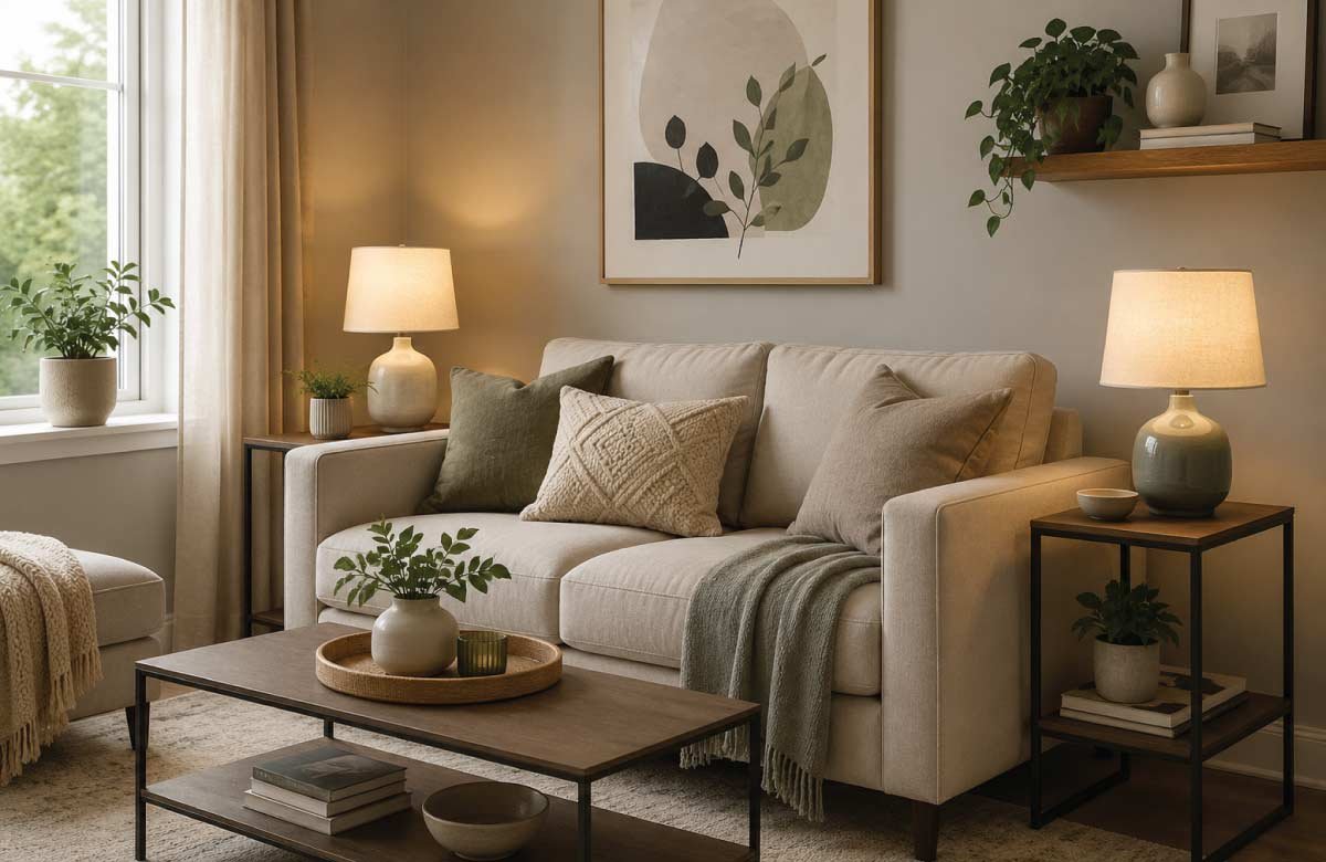 Slim Floor Lamps for Vertical Emphasis