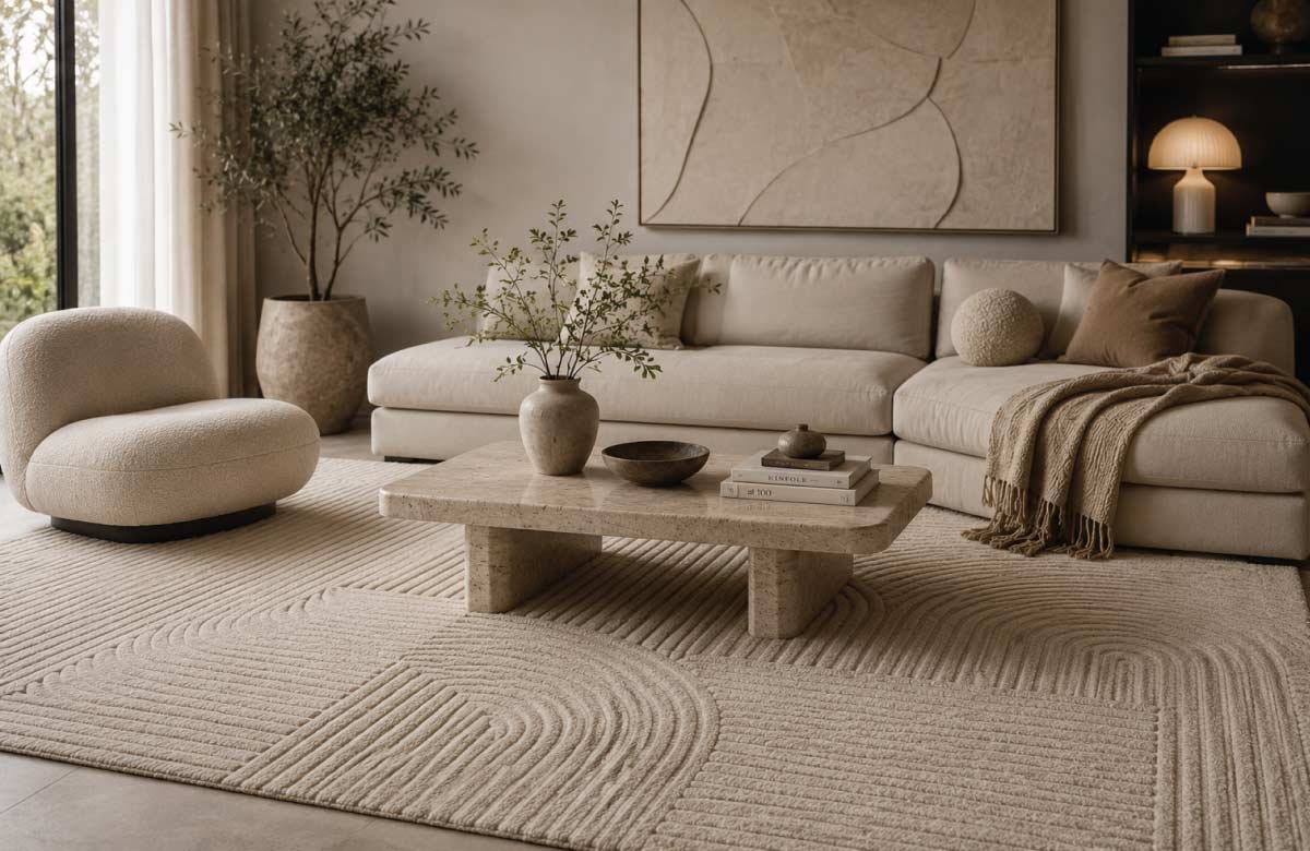 Textured Rugs for Subtle Elegance