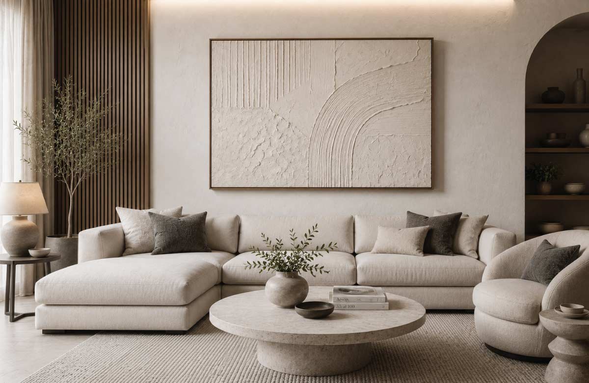 Textured Wall Art Using Everyday Materials