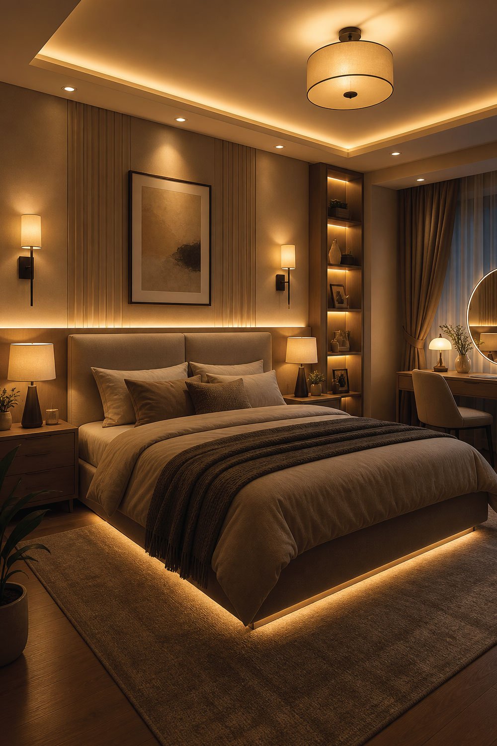 Understand the Three Layers of Bedroom Lighting