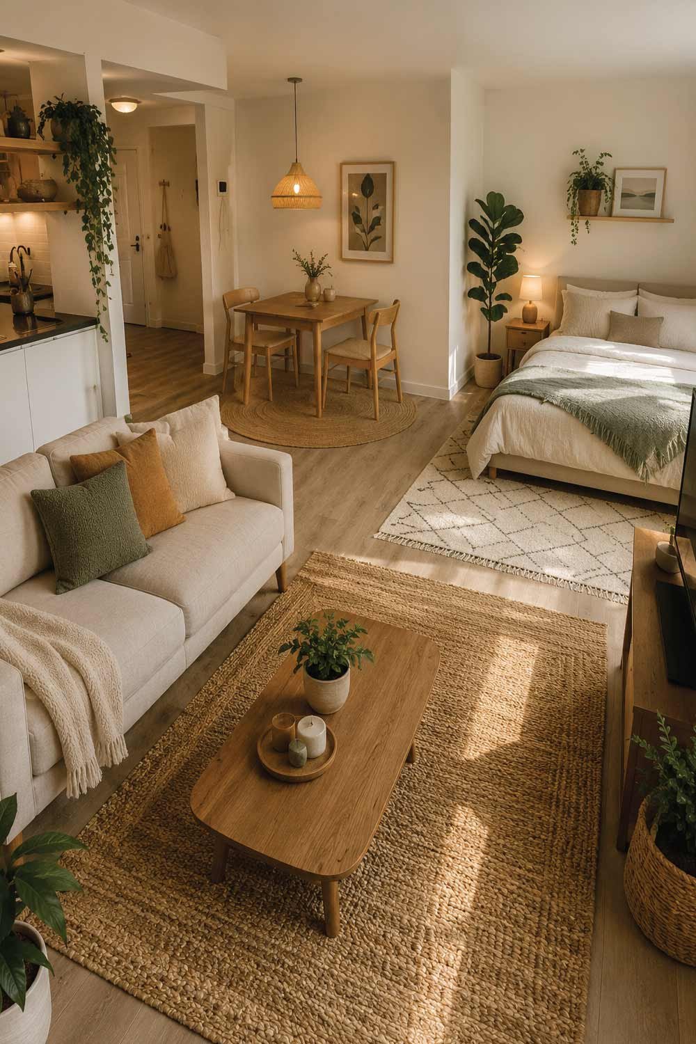 Use Rugs to Define Spaces