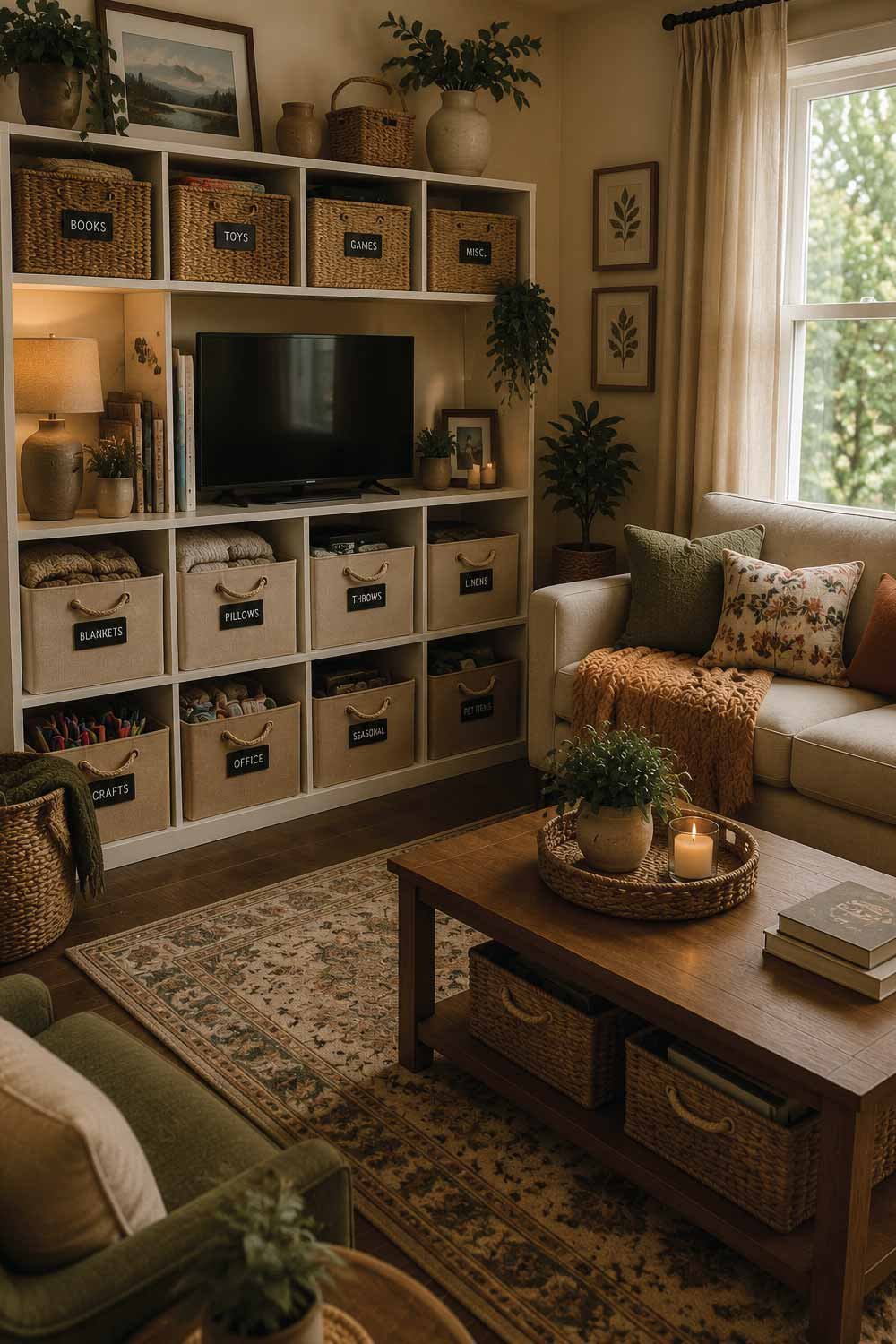 Utilize Storage Bins and Baskets