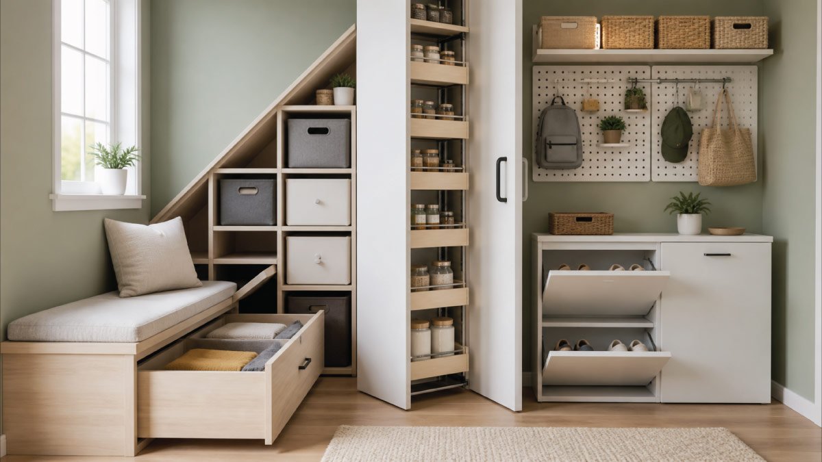how to add storage in small spaces
