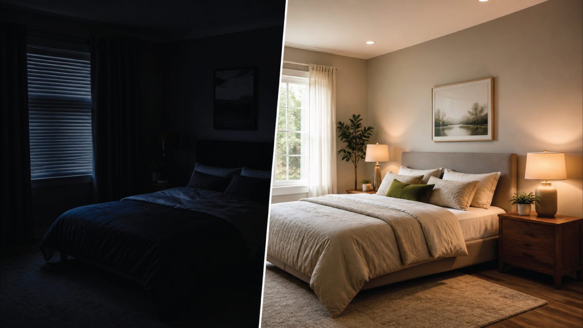 how to fix dark bedroom