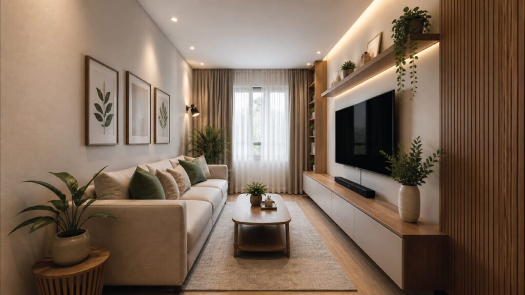 how to fix narrow living room