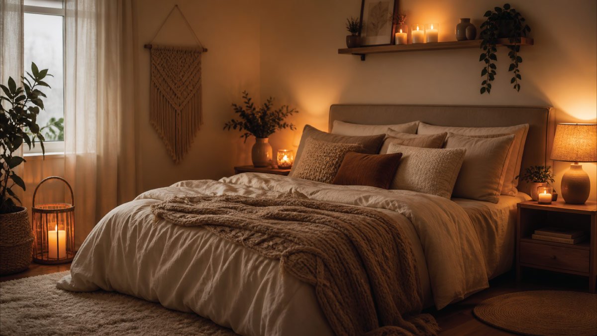 how to make bedroom look cozy