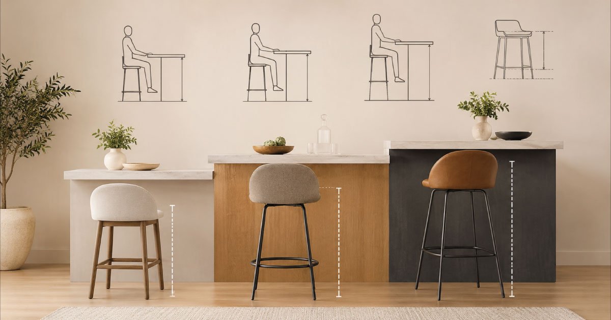 Bar Stool Size Chart: The Complete Guide to Choosing the Right Height for Your Space