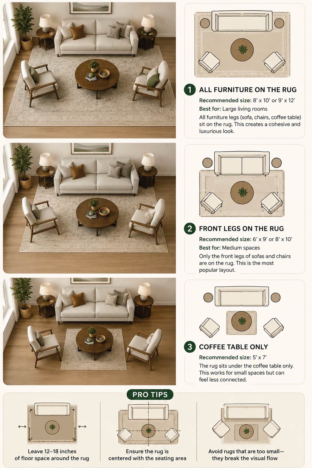 Living Room Rug Size Guide 2