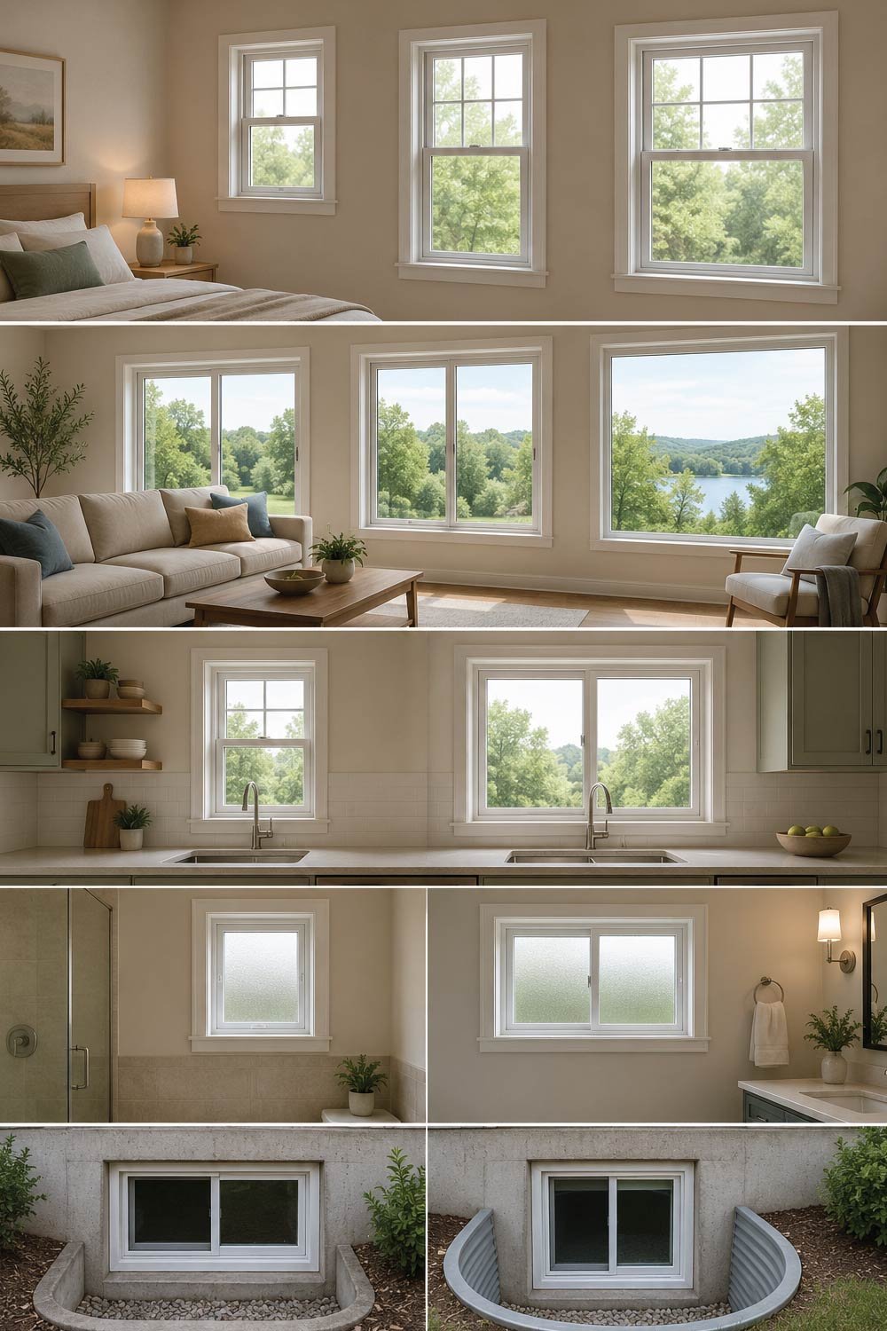 Standard Window Sizes by Room Type 