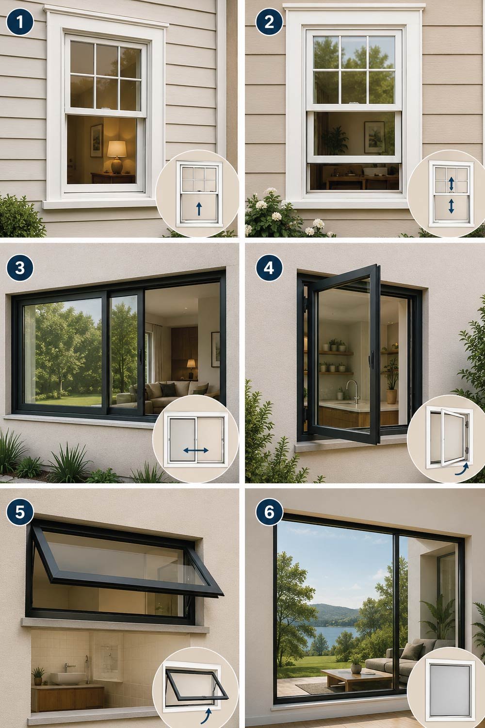 Types of Windows and Their Standard Usage