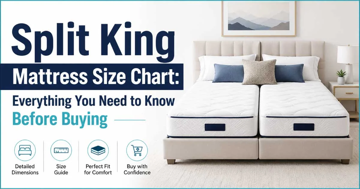 Split King Mattress Size Chart: Complete Guide + Pdf