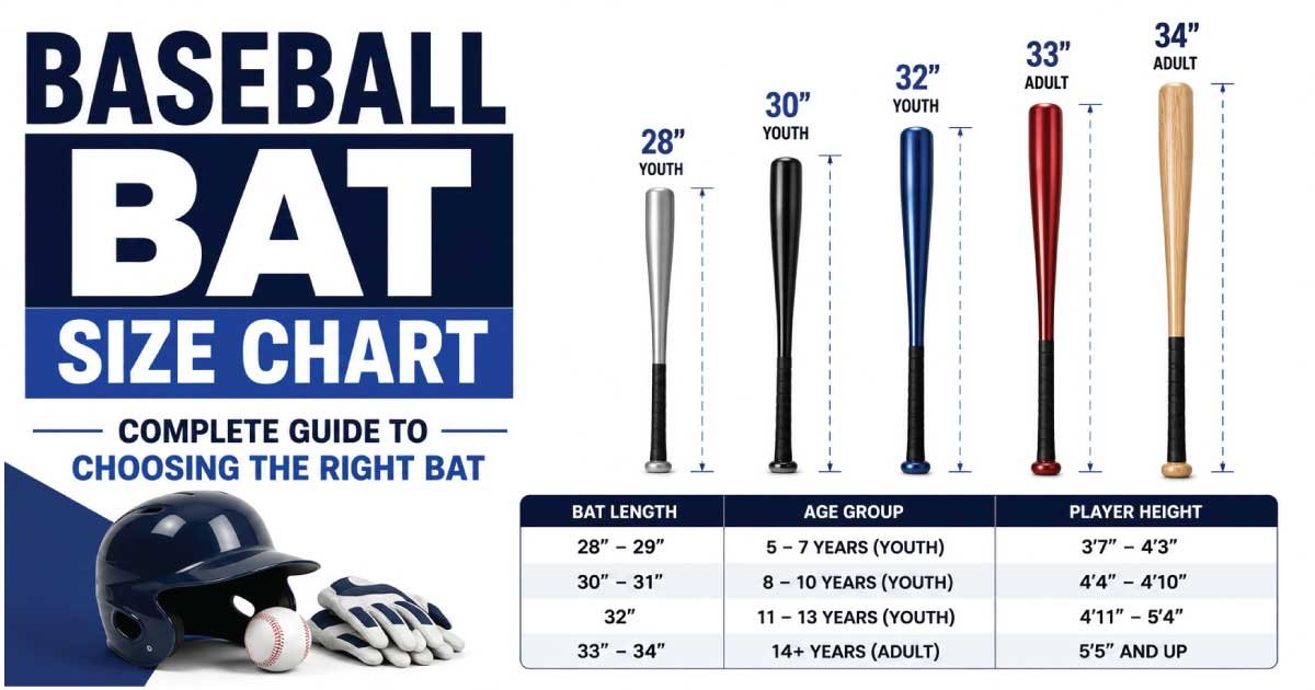 Baseball Bat Size Chart