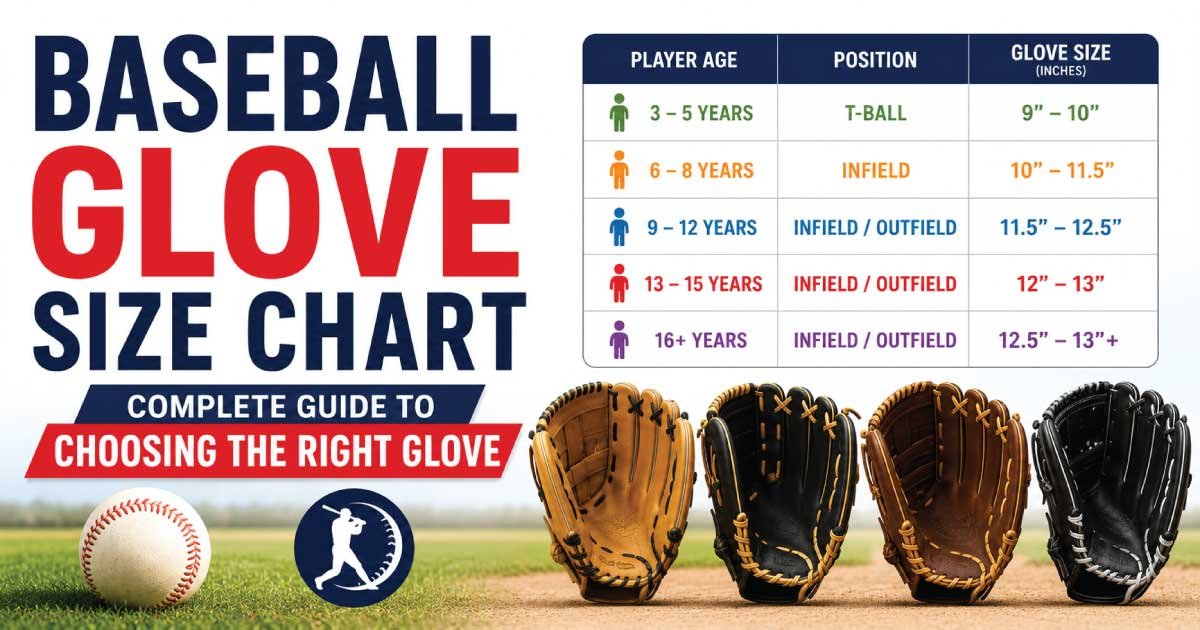 Baseball Glove Size Chart