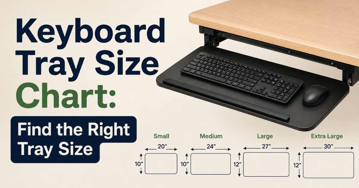 Keyboard Tray Size Chart