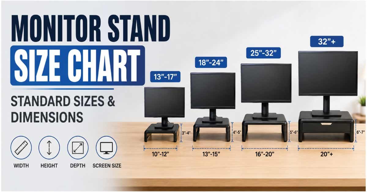 Monitor Stand Size Chart