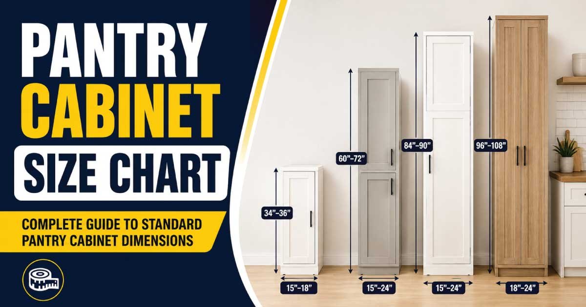 Pantry Cabinet Size Chart