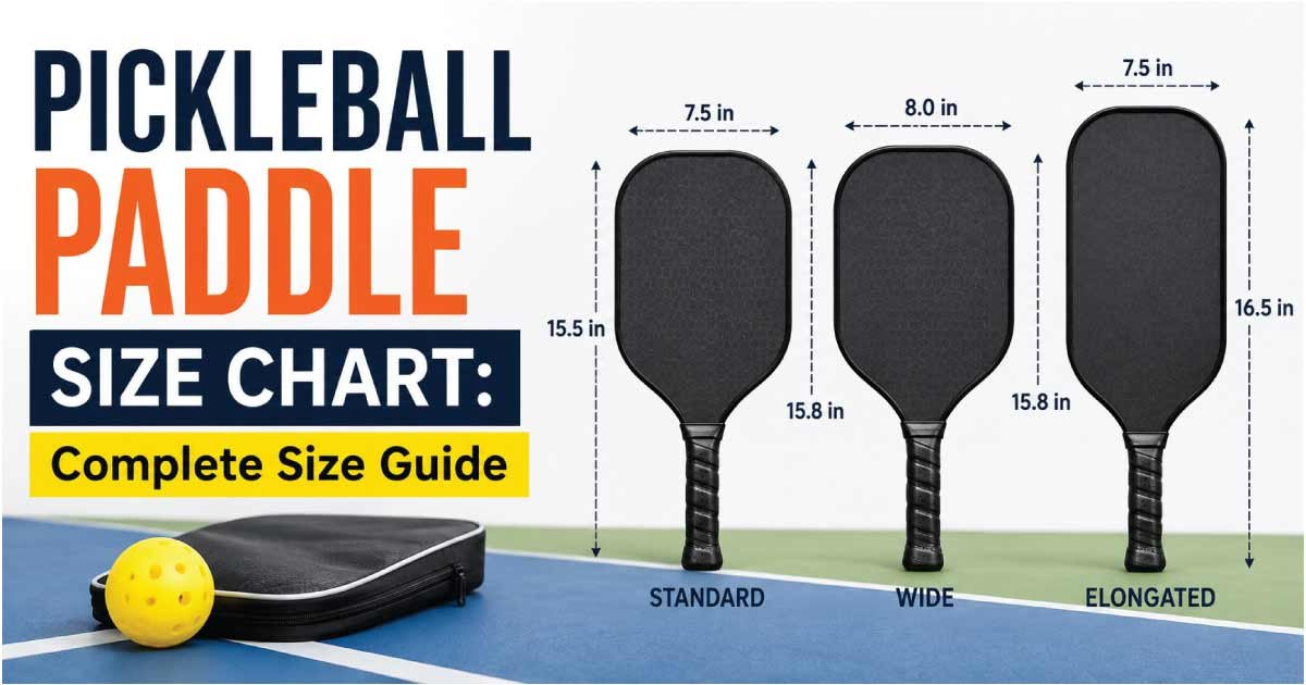 Pickleball Paddle Size Chart