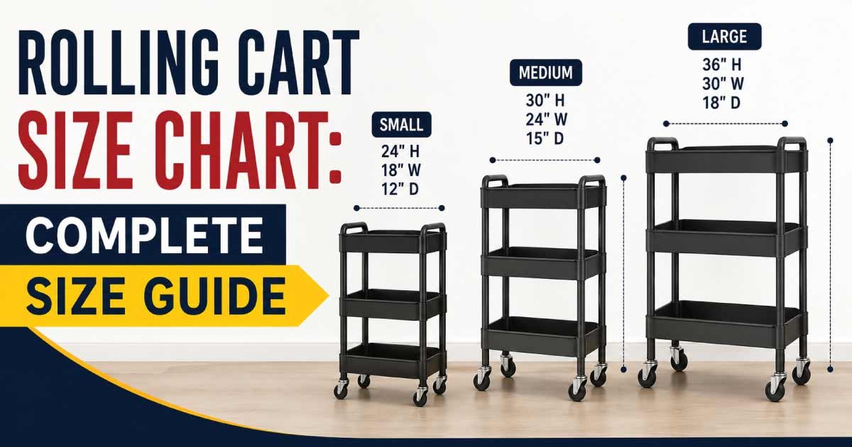 Rolling Cart Size Chart
