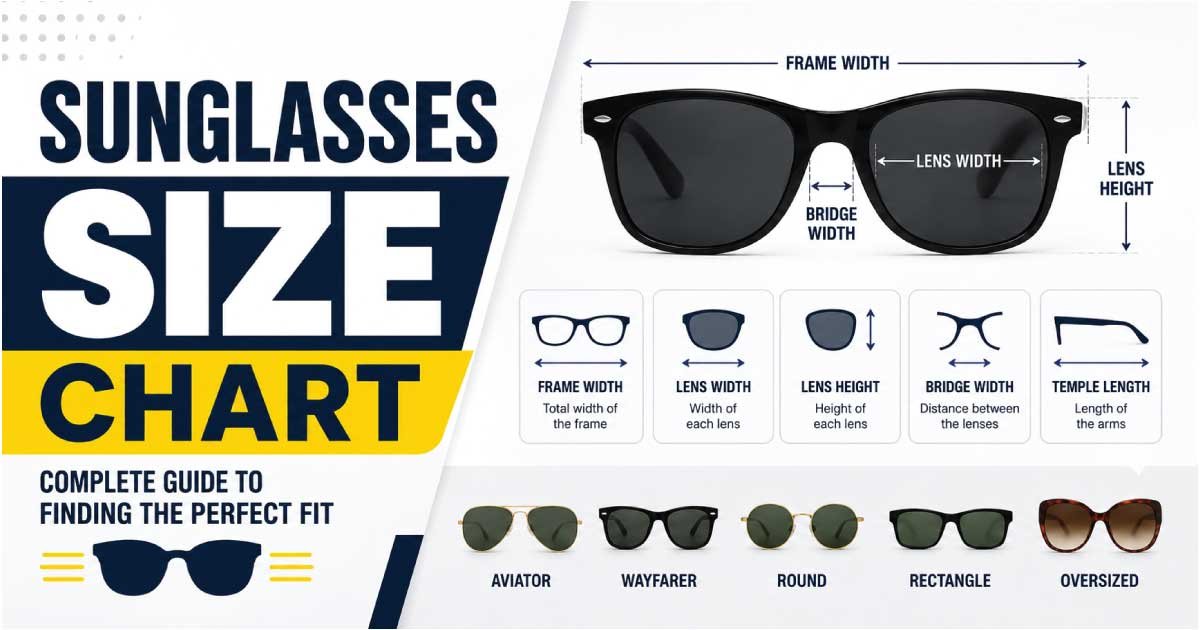 Sunglasses Size Chart
