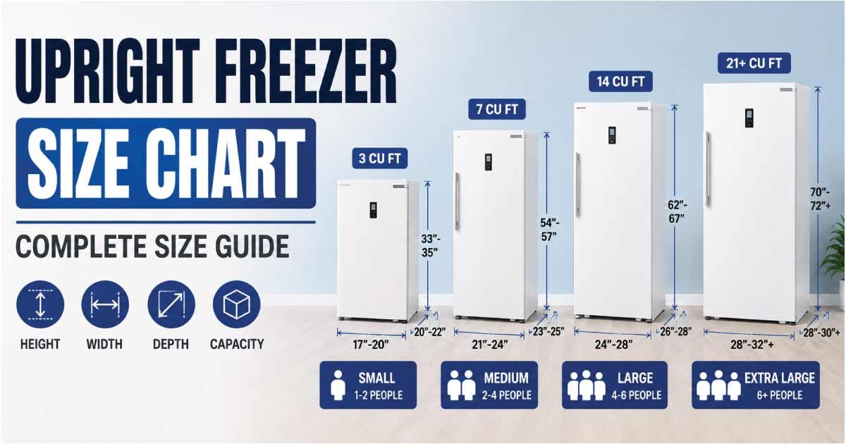 Upright Freezer Size Chart