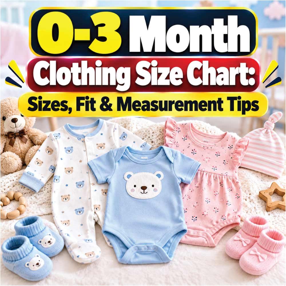 0-3 Month Clothing Size Chart