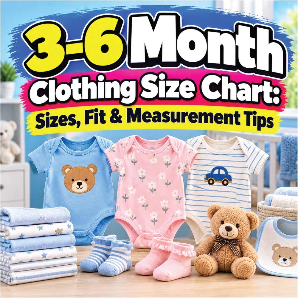 3-6 Month Clothing Size Chart