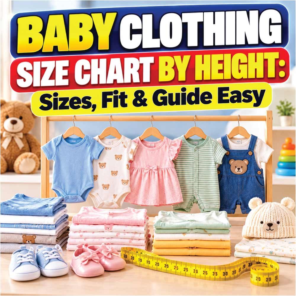Baby Clothing Size Chart by Height