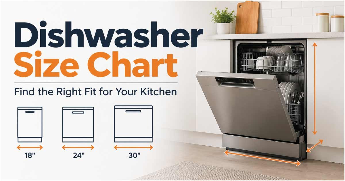 Dishwasher Size chart