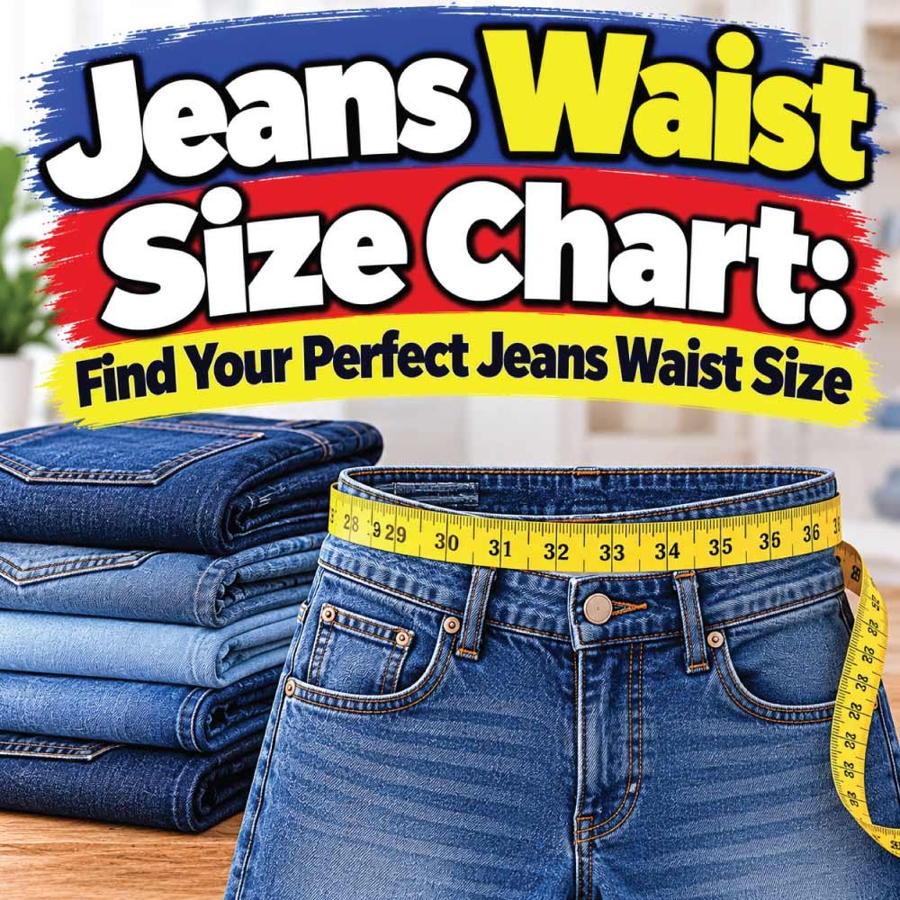 Jeans Waist Size Chart