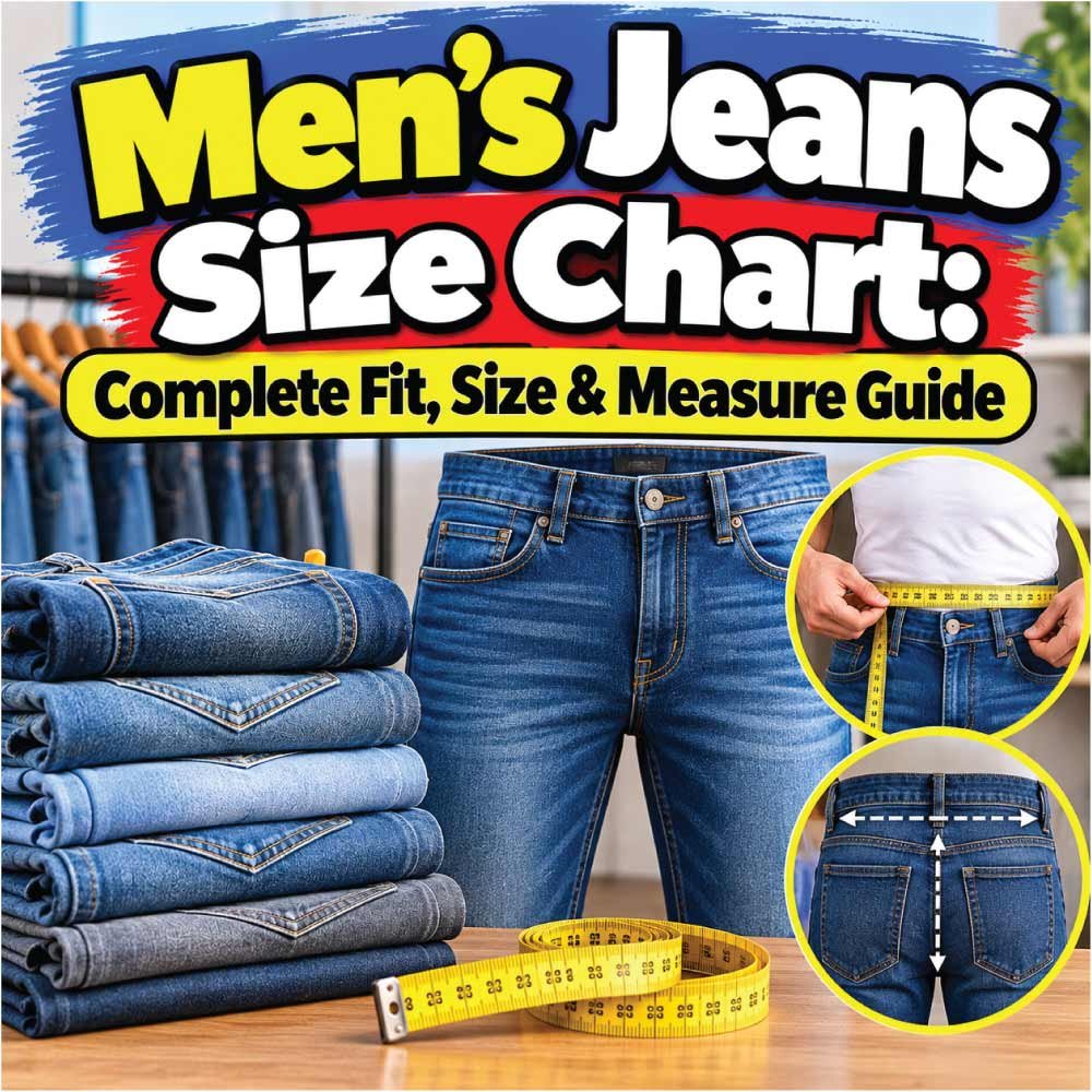 Men Jeans Size Chart