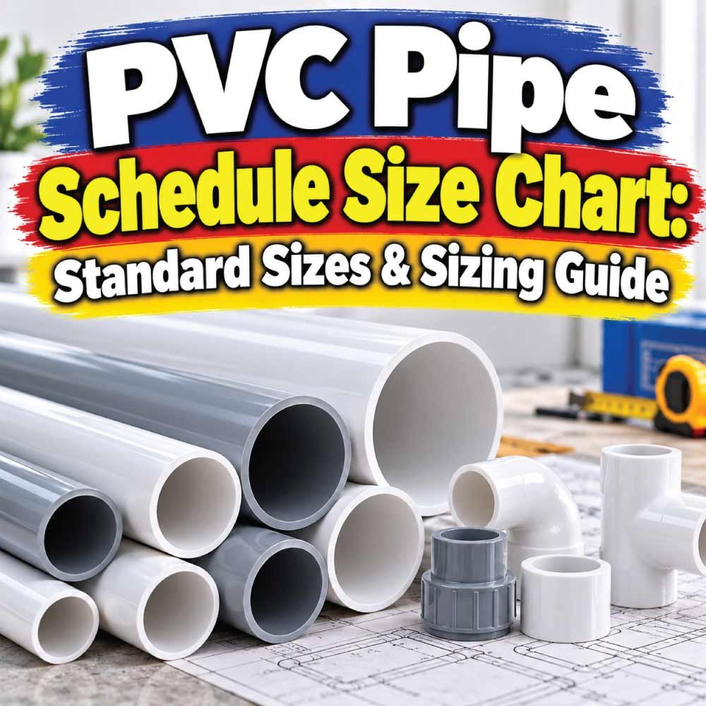 PVC Pipe Schedule Size Chart