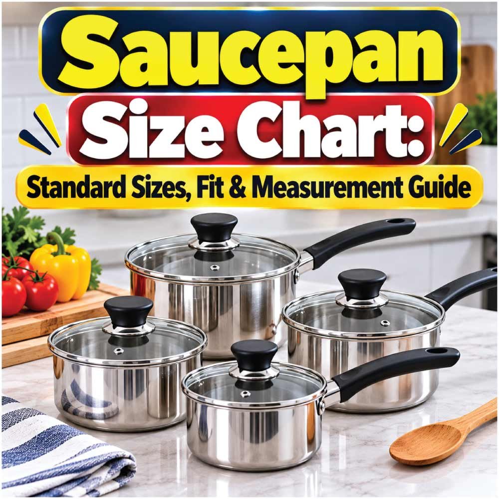 Saucepan Size Chart