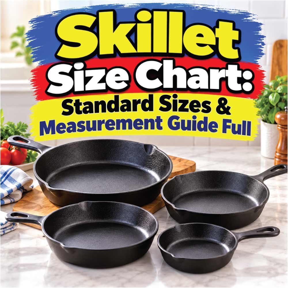 Skillet Size Chart