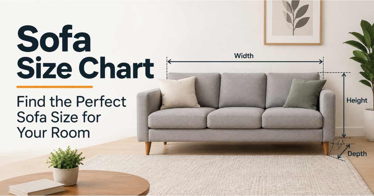 Sofa Size chart