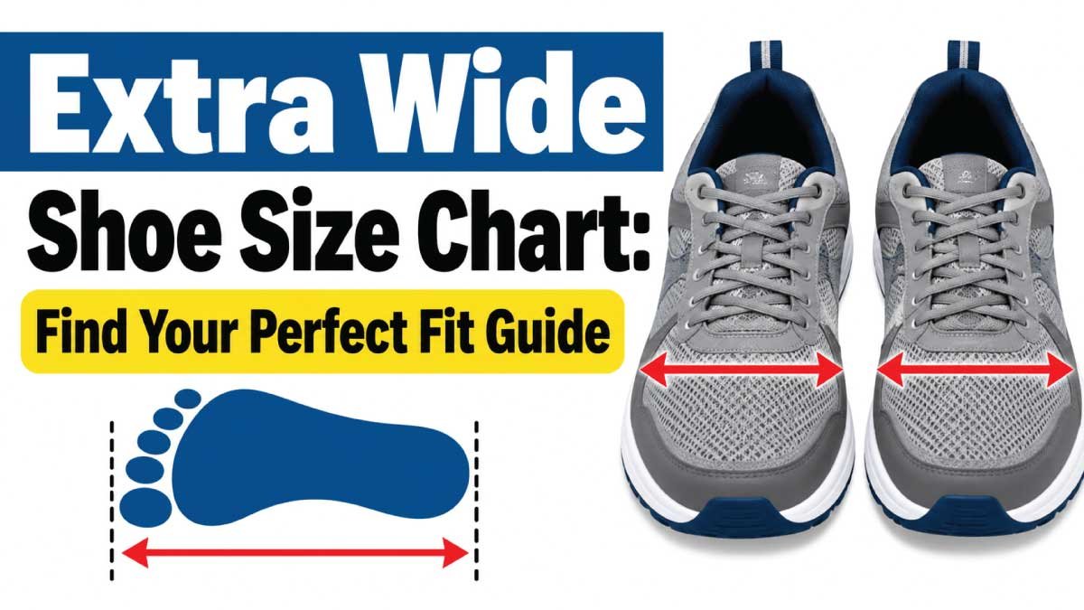 Extra Wide Shoe Size Chart