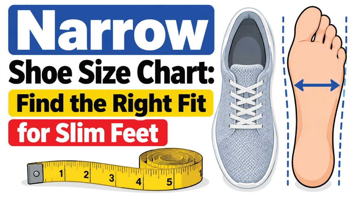Narrow Shoe Size Chart