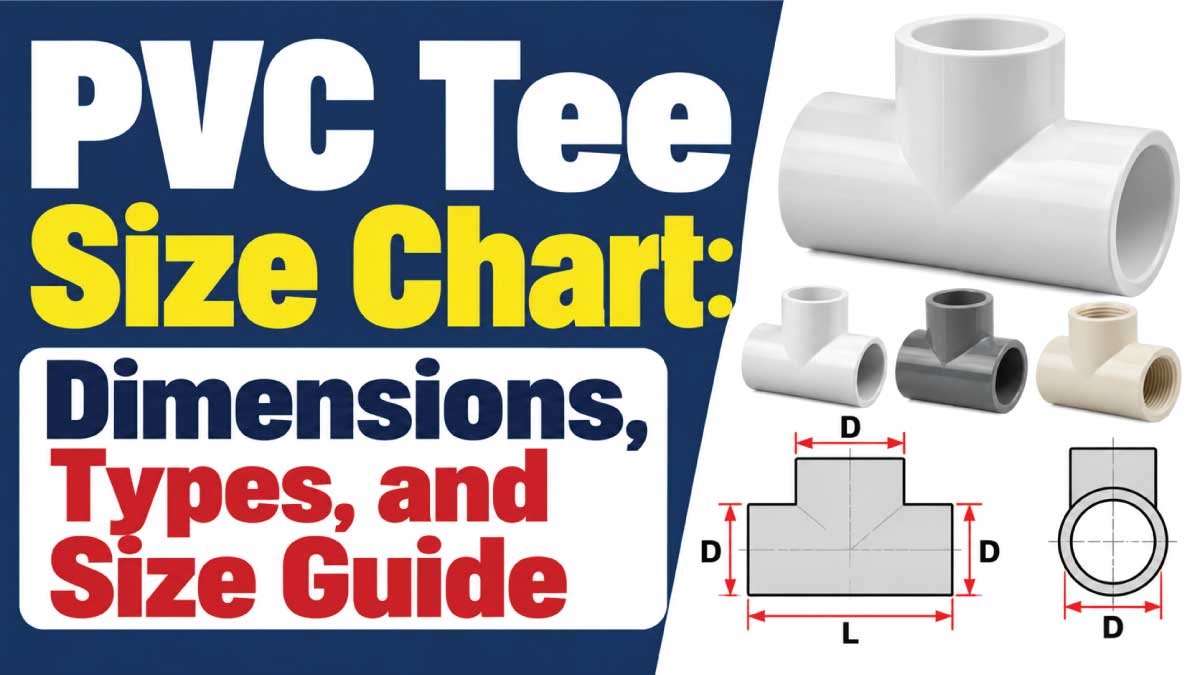 PVC Tee Size Chart